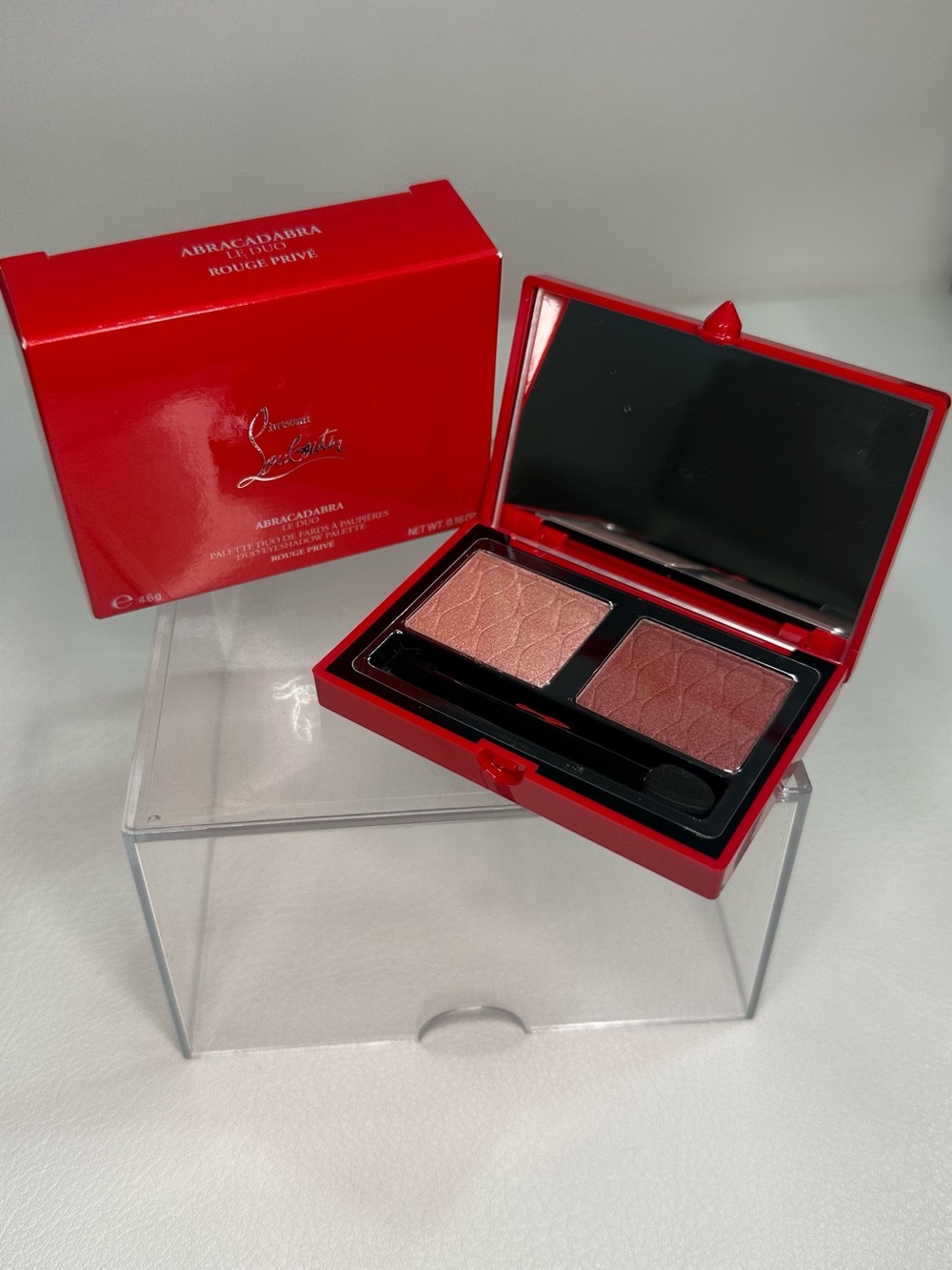 Christian Louboutin Dual Eyeshadow Compact - Rose Pink & Brick Red
